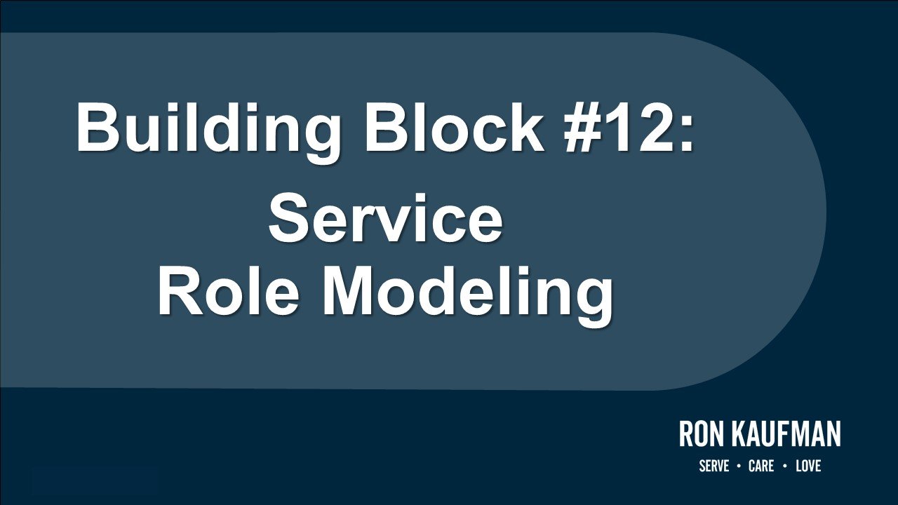 Building Block #12 Service Role Modeling